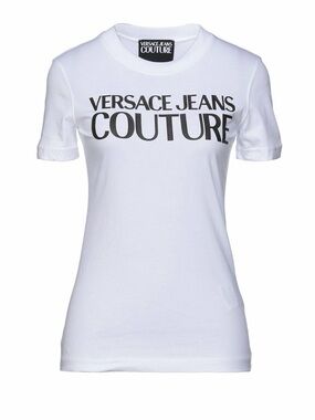 Versace Jeans Collection White Tee with Black Couture Logo